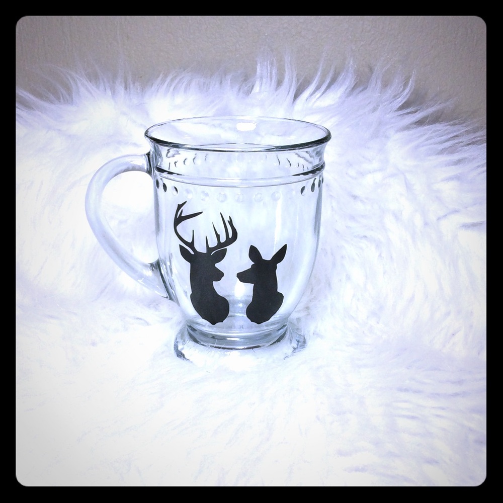 Buck and Doe Glass Cafe Mug